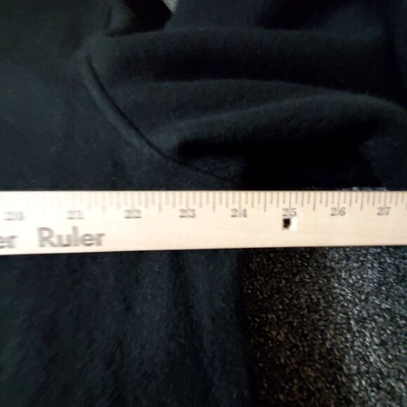 Old Navy 1994 Wool Blend Peacoat Mens L Black Dress Coat Pockets Quilted Lined - Picture 7 of 11